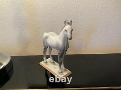 Vintage Boehm Porcelain England Arabian White Horse Figurine