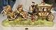 Vintage Capodimonte Italy Porcelain Figurine Carriage With Horses For Cinderella