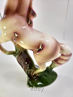 Vintage California Pottery Ceramic Horse Figurine Equestrian MCM Large Stunning