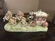 Vintage Capodimonte Armani Porcelain Royal Horse And Carriage Figurine