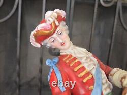 Vintage Capodimonte Capo-di-Monte Italy Noblemen on Horse Cavalier Figurine