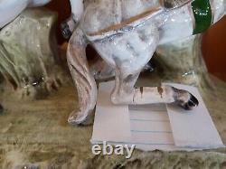 Vintage Capodimonte Italy Porcelain Lady/Princess Horse-Drawn Carriage