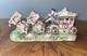 Vintage Capodimonte Porcelain Horse Drawn Carriage Italy Euc