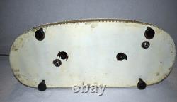 Vintage Capodimonte Style Porcelain Cinderella Carriage Horses TV Lamp 19LX8WX14