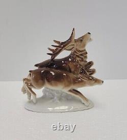 Vintage Carl Scheidig Grafenthal Running Horses Porcelain Figurine Germany