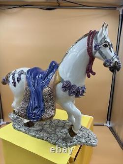 Vintage Carousel Horse/Hand Painted/Large