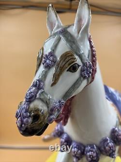 Vintage Carousel Horse/Hand Painted/Large