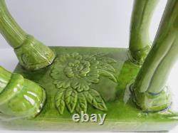 Vintage Ceramic Horse Figurine Chinese Ceramic War Horse 22 H X 20 L