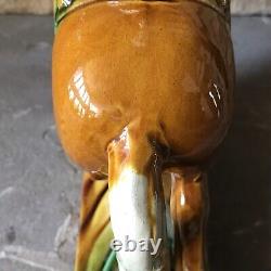 Vintage Ceramic Horse Figurine Porcelain Statue Tricolor Pottery Large Tang Rare