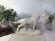 Vintage Ceramic Horse Statuewhite Pearl Iridescentmaureen Love Beautiful