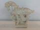Vintage Chinese Tang Dynasty Style White Ceramic Horse Figurine