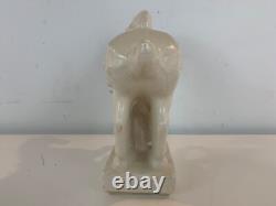 Vintage Chinese Tang Dynasty Style White Ceramic Horse Figurine