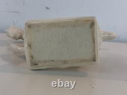 Vintage Chinese Tang Dynasty Style White Ceramic Horse Figurine