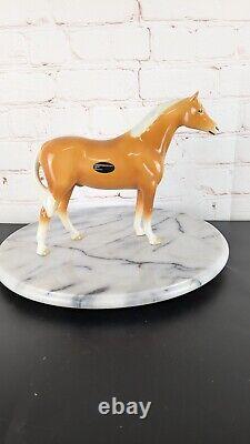 Vintage Coopercraft Porcelain Palimino Horse England 7 Tall EUC