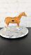 Vintage Coopercraft Porcelain Palimino Horse England 7 Tall Euc