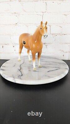 Vintage Coopercraft Porcelain Palimino Horse England 7 Tall EUC