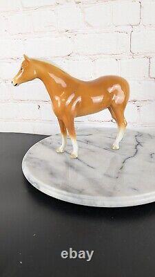 Vintage Coopercraft Porcelain Palimino Horse England 7 Tall EUC