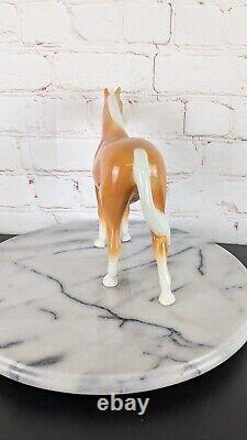 Vintage Coopercraft Porcelain Palimino Horse England 7 Tall EUC