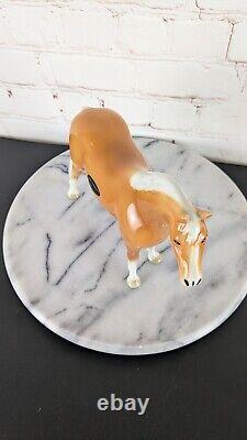 Vintage Coopercraft Porcelain Palimino Horse England 7 Tall EUC