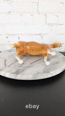 Vintage Coopercraft Porcelain Palimino Horse England 7 Tall EUC