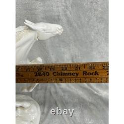 Vintage Cuernavaca Horses White Porcelain Running Figures 20