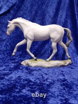 Vintage Cybis Porcelain Grey Dapple Galloping Stallion Horse Signed
