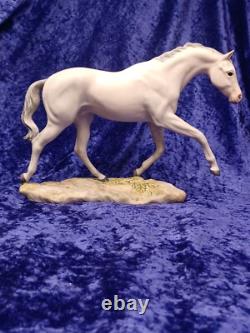 Vintage Cybis Porcelain Grey Dapple Galloping Stallion Horse Signed