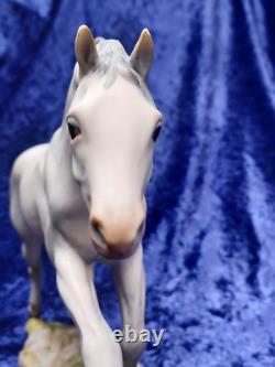 Vintage Cybis Porcelain Grey Dapple Galloping Stallion Horse Signed