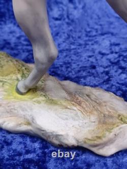 Vintage Cybis Porcelain Grey Dapple Galloping Stallion Horse Signed