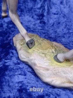 Vintage Cybis Porcelain Grey Dapple Galloping Stallion Horse Signed