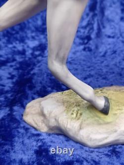 Vintage Cybis Porcelain Grey Dapple Galloping Stallion Horse Signed