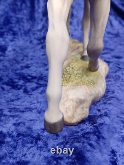 Vintage Cybis Porcelain Grey Dapple Galloping Stallion Horse Signed