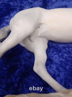 Vintage Cybis Porcelain Grey Dapple Galloping Stallion Horse Signed