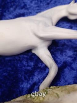 Vintage Cybis Porcelain Grey Dapple Galloping Stallion Horse Signed