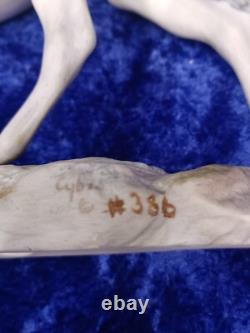 Vintage Cybis Porcelain Grey Dapple Galloping Stallion Horse Signed