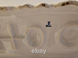 Vintage Dresden Capodimonte Porcelain Horse Carriage with Passenger