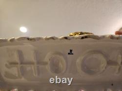 Vintage Dresden Capodimonte Porcelain Horse Carriage with Passenger