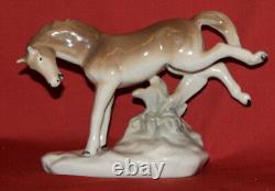 Vintage European Handcrafted Porcelain Horse Figurine