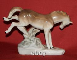 Vintage European Handcrafted Porcelain Horse Figurine