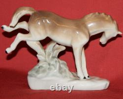 Vintage European Handcrafted Porcelain Horse Figurine