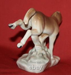 Vintage European Handcrafted Porcelain Horse Figurine