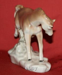 Vintage European Handcrafted Porcelain Horse Figurine