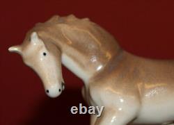 Vintage European Handcrafted Porcelain Horse Figurine