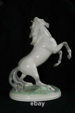 Vintage Figure Horse Stallion Statue Wilhelm Thomasch 1016 Austria porcelain