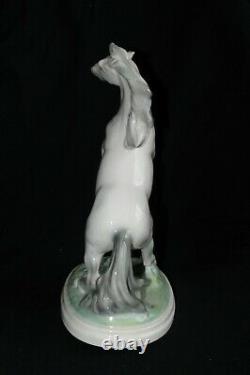 Vintage Figure Horse Stallion Statue Wilhelm Thomasch 1016 Austria porcelain