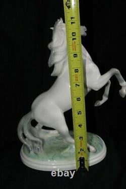 Vintage Figure Horse Stallion Statue Wilhelm Thomasch 1016 Austria porcelain