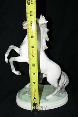 Vintage Figure Horse Stallion Statue Wilhelm Thomasch 1016 Austria porcelain