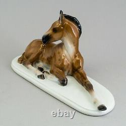 Vintage Foal Horse Original Rosenthal Albert Hussmann Porcelain Figurine Decor