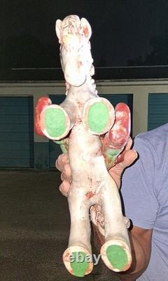 Vintage Folk Art Ceramic Figurine Horse Rider