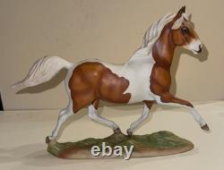 Vintage Franklin Mint Misty Pinto Horse Porcelain Figurine Pamela du Boulay